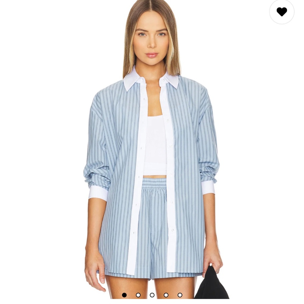 Blue striped set